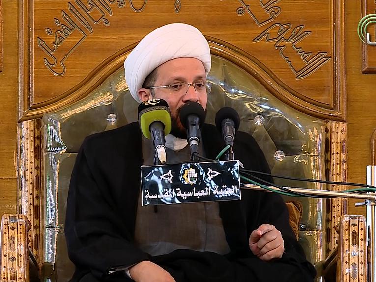 محاضرة دينية في العتبة العباسية المقدسة يلقيها الشيخ عبد الصاحب الطائي 12-5-2019